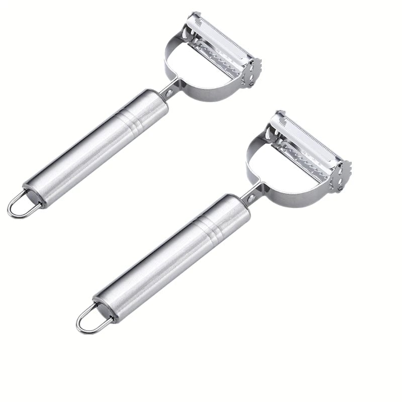 Stainless Steel Double Head Vegetable Peeler Melon Fruit Planer