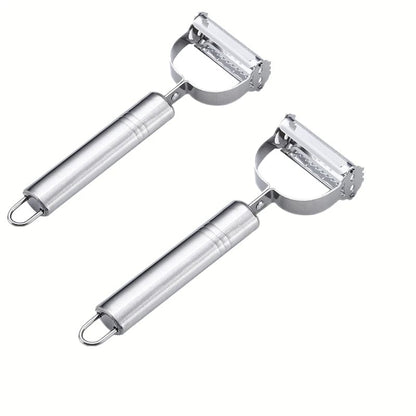 Stainless Steel Double Head Vegetable Peeler Melon Fruit Planer