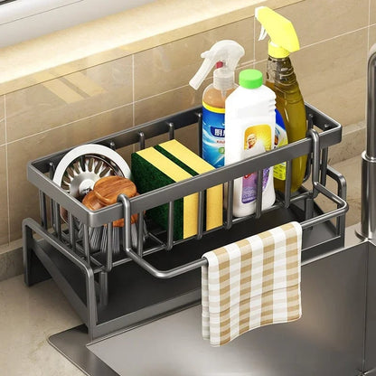 Multifunctional Kitchen Sink Organizer Rack - Sponge Drainer Shelf