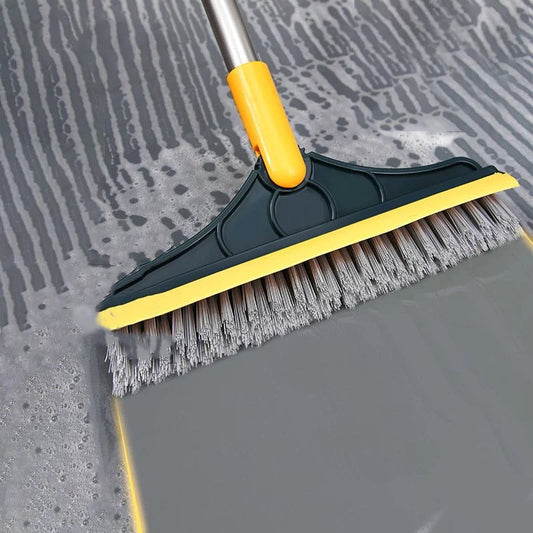 Long Handle Bathroom Floor Brush - Tile Grout & Seam Cleaning Tool