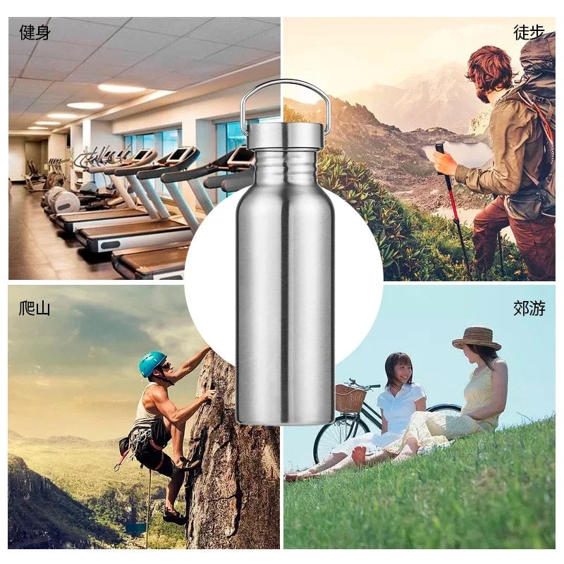 Stainless Steel Water Bottle 500-1000ml Big Mouth Vacuum Flask