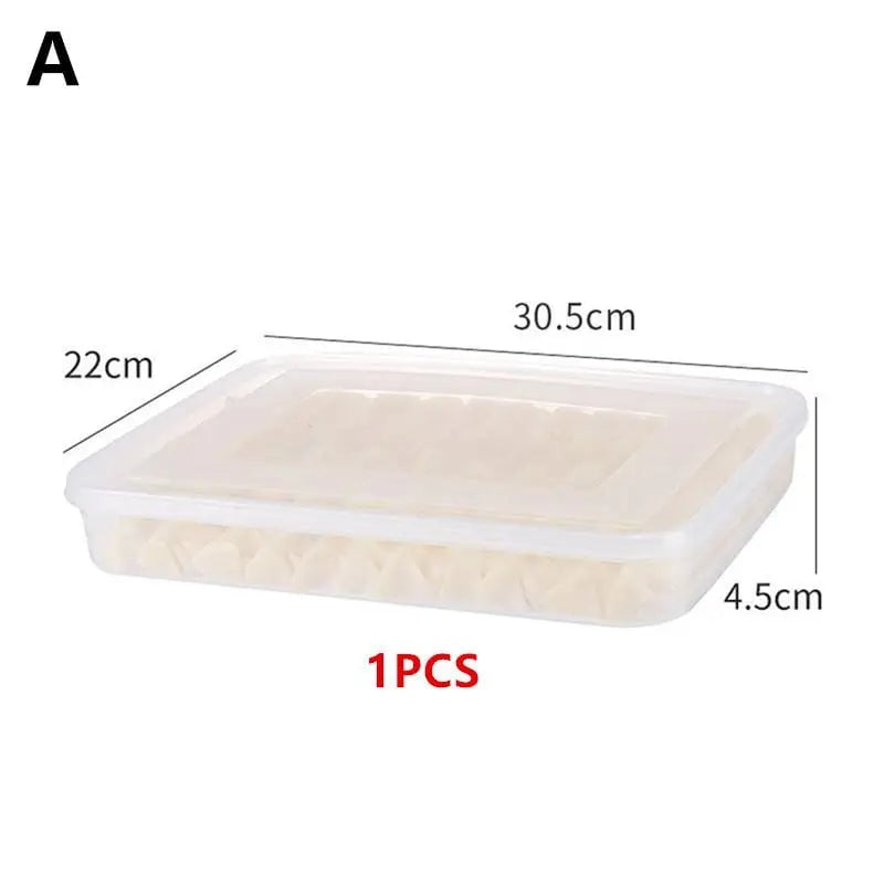 Transparent Kitchen Storage Container Refrigerator Organizer Tray