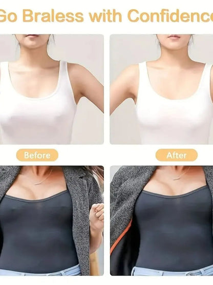 100pcs Invisible Self-Adhesive Nipple Patches Disposable Strapless