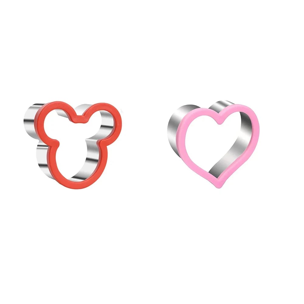Kids Sandwich Cutters Set Heart Star Mickey Shape Bread Toast Molds