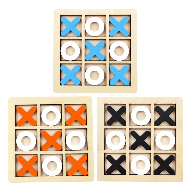 Wooden Chess Puzzle Educational Toy - Montessori Brain Training Game