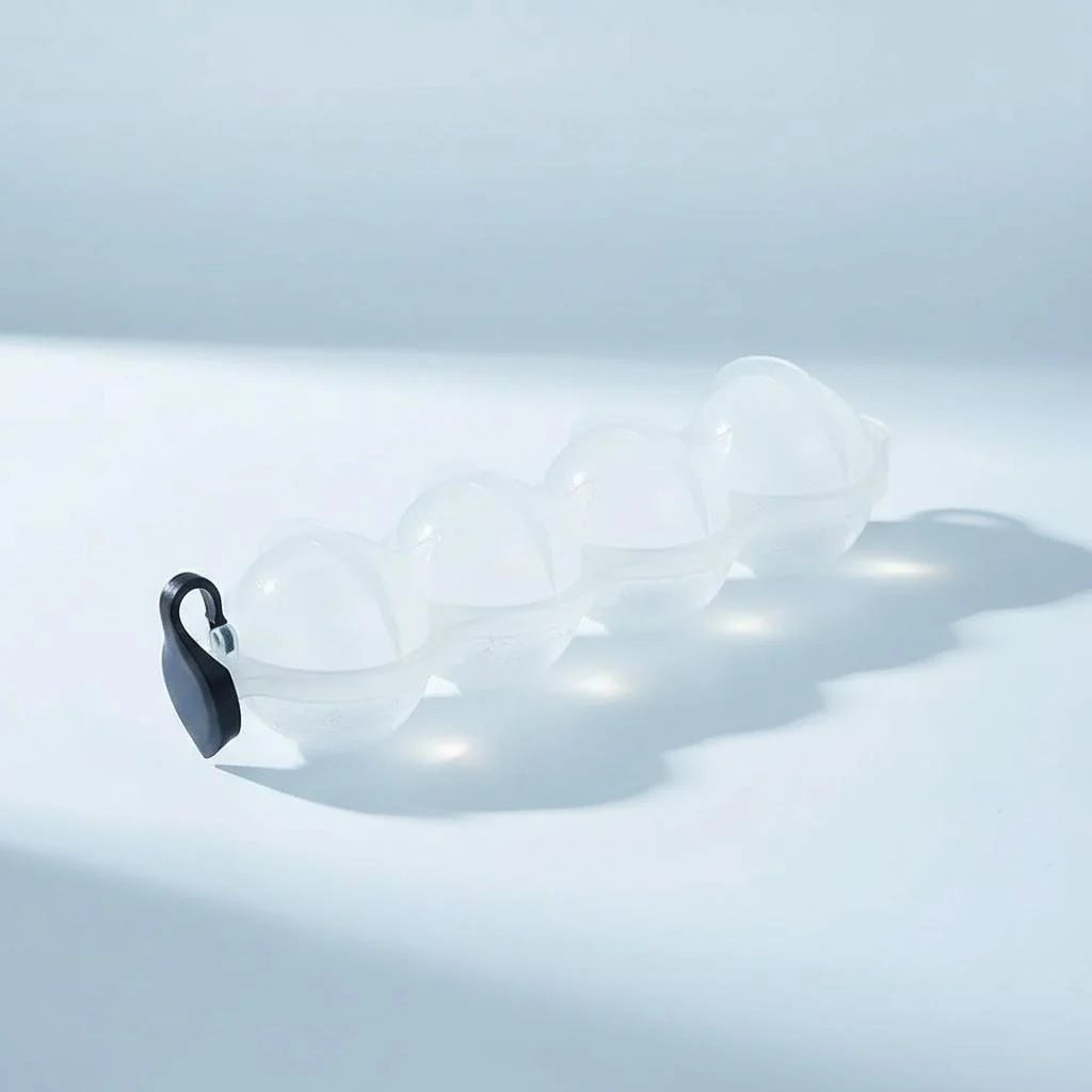 4 Cavity Silicone Whiskey Ice Ball Mold - Premium Cocktail Maker