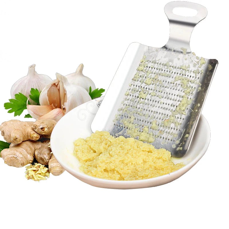 Stainless Steel Ginger Garlic Wasabi Grater Crusher Press Chopper