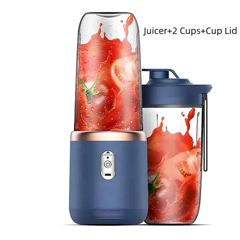 6-Blade Electric Portable Blender Bottle - Juice Smoothie Maker