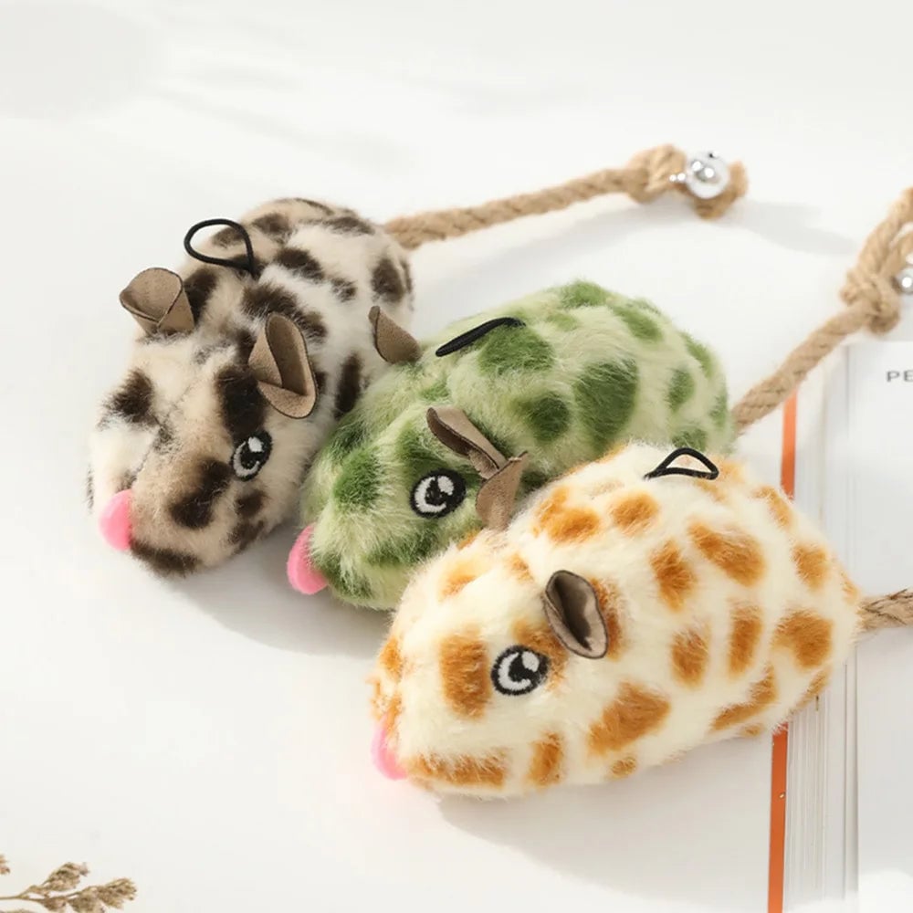 Squeaky Mouse Cat Toy Interactive Kitten Chew Toy Boredom Relief