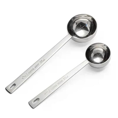Stainless Steel Coffee Scoop Long Handle Measuring Spoon 1-2PCS Set