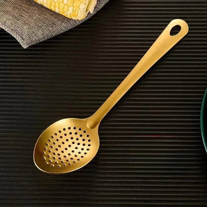 Korean Stainless Steel Kitchen Utensil Set - Spatula, Soup Spoon