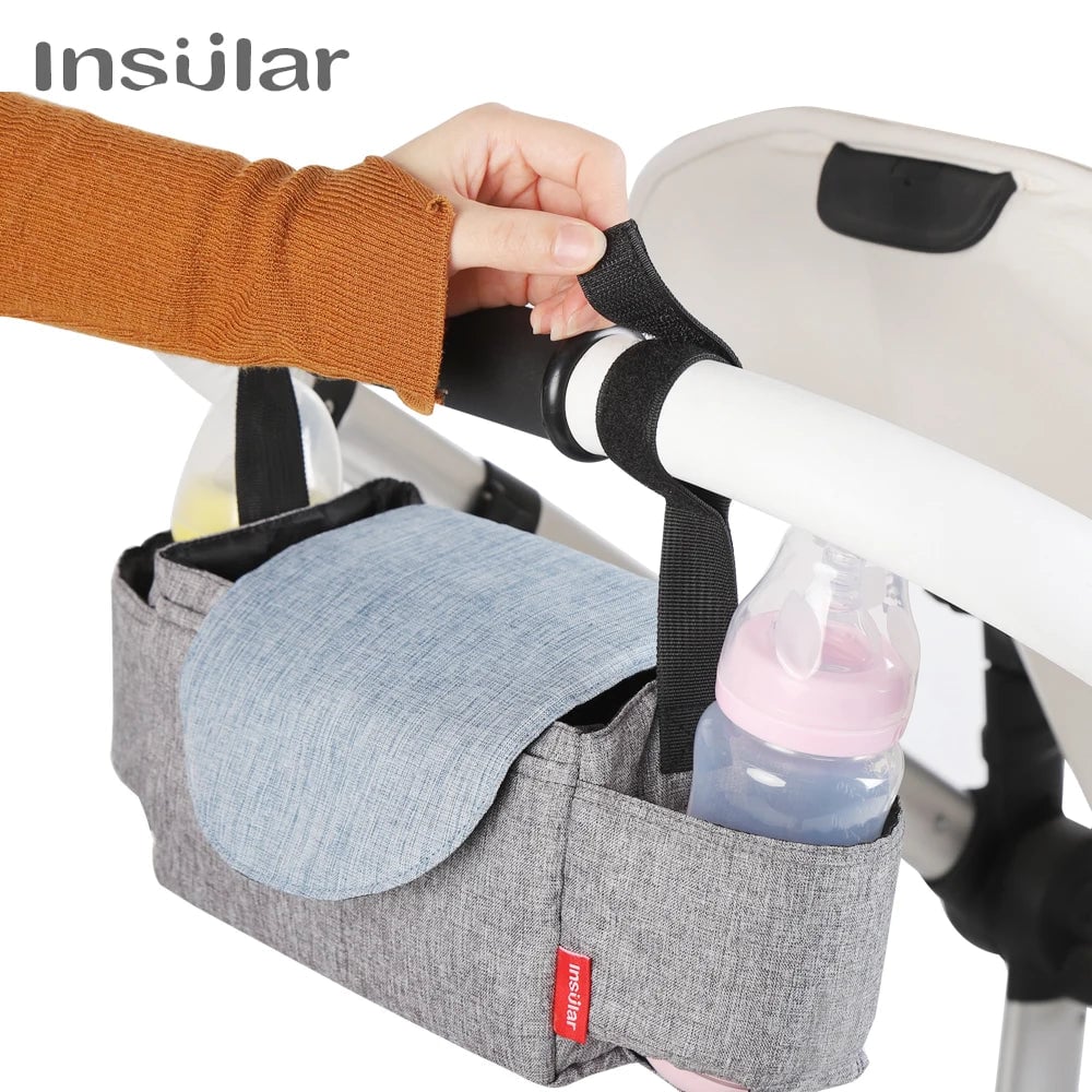 Insulated Diaper Bag with Bottle Storage - Baby Care Organizer
