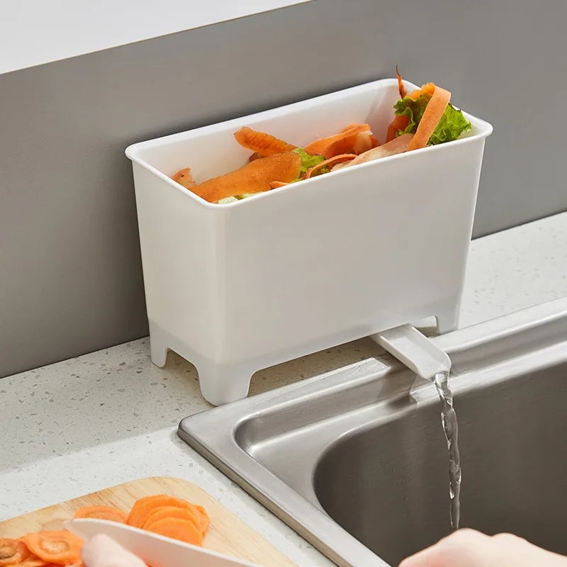 Sink Drain Garbage Bin Filter - Kitchen Residue Storage Rack