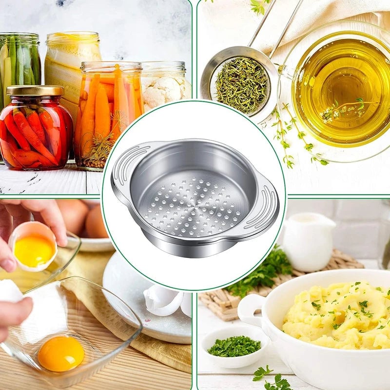 Stainless Steel Universal Can Strainer - Tuna Oil Drainer Colander