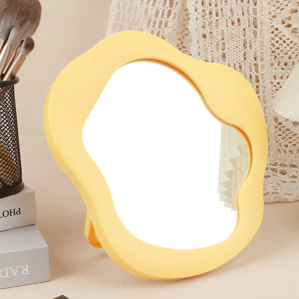 Tabletop Makeup Mirror - Adjustable Vanity Mirror for Bedroom Decor