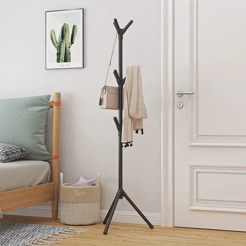 Mobile Tree Branch Coat Rack Stand Multi Hook Clothes Hanger