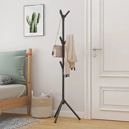 Mobile Tree Branch Coat Rack Stand Multi Hook Clothes Hanger