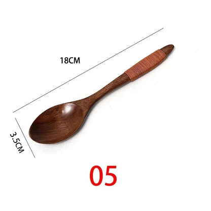 Natural Wooden Cooking Spoons - Multi-Purpose Kitchen Utensil Set