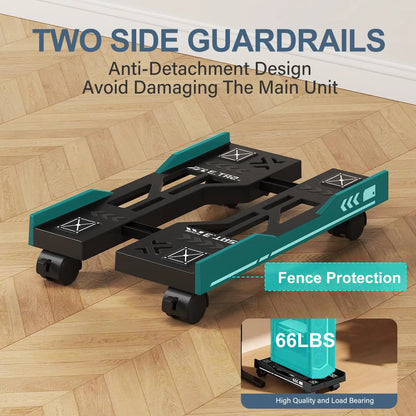 Adjustable CPU Stand Mobile Computer Tower Cart Rolling Wheels