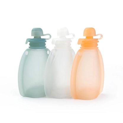 BPA Free Reusable Baby Food Pouches - Squeeze Storage Containers