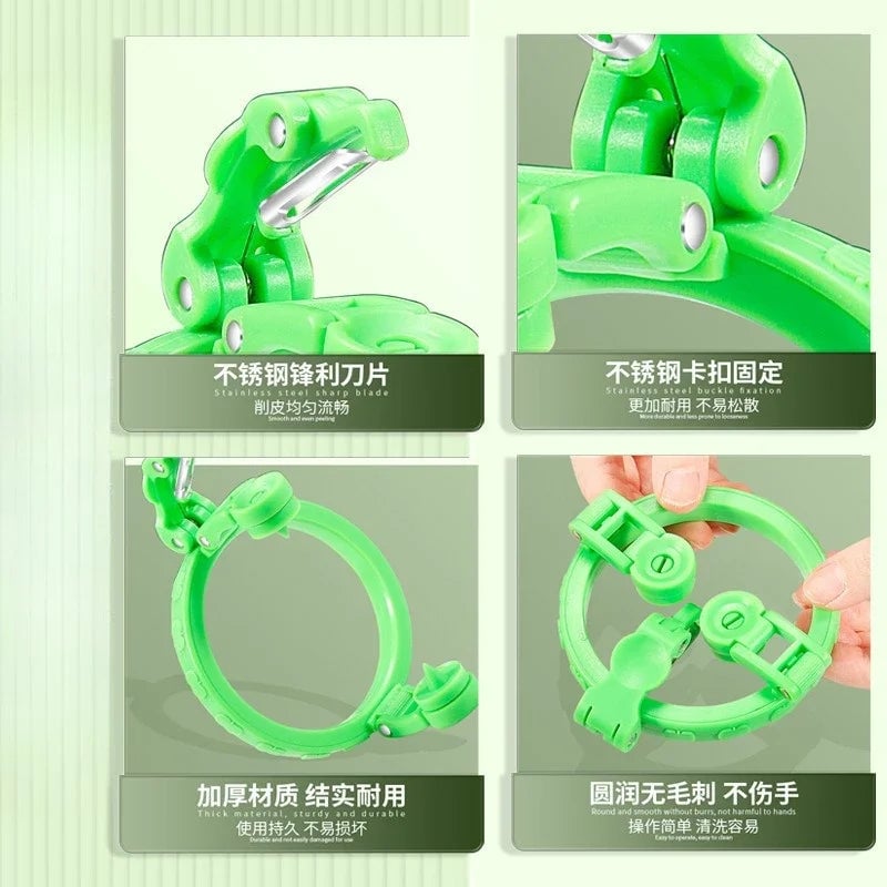 Handheld Rotating Fruit Peeler - Apple Pear Spiralizer Kitchen Tool