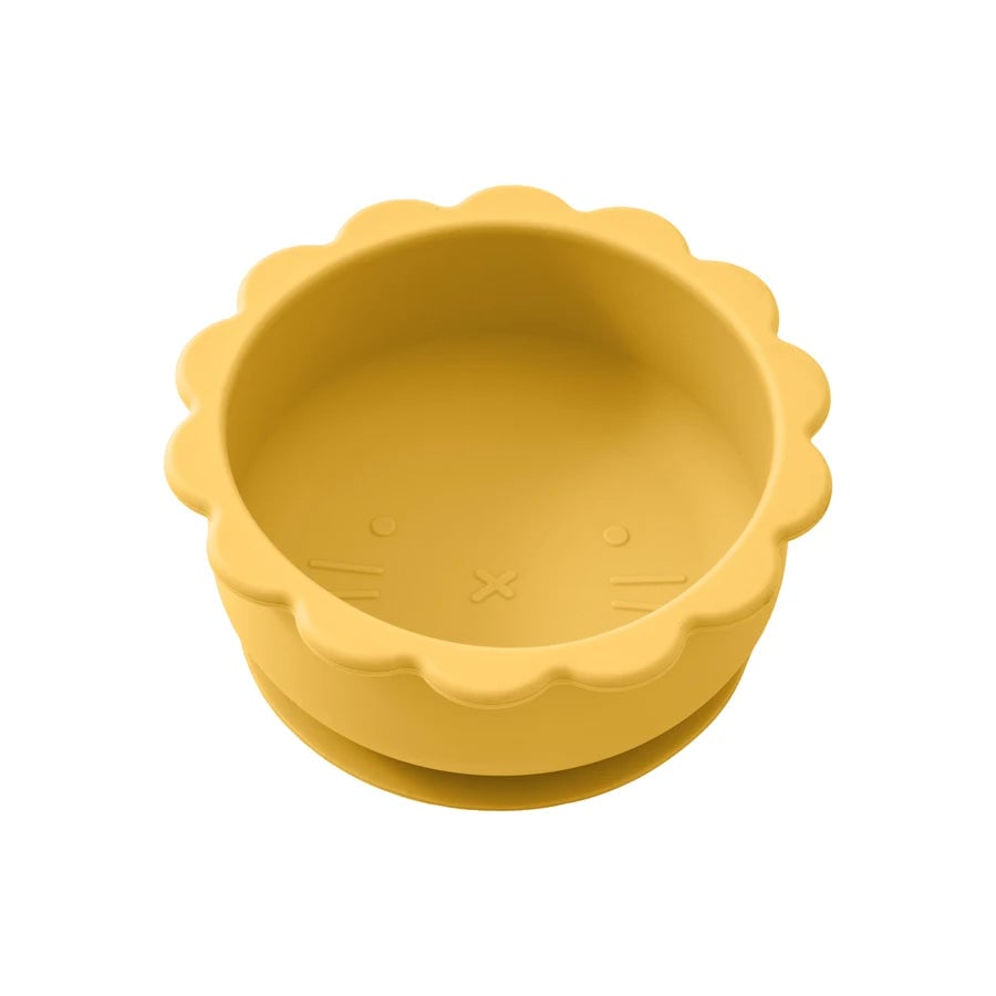 BPA Free Silicone Baby Bowl - Lion Shape with Suction Base