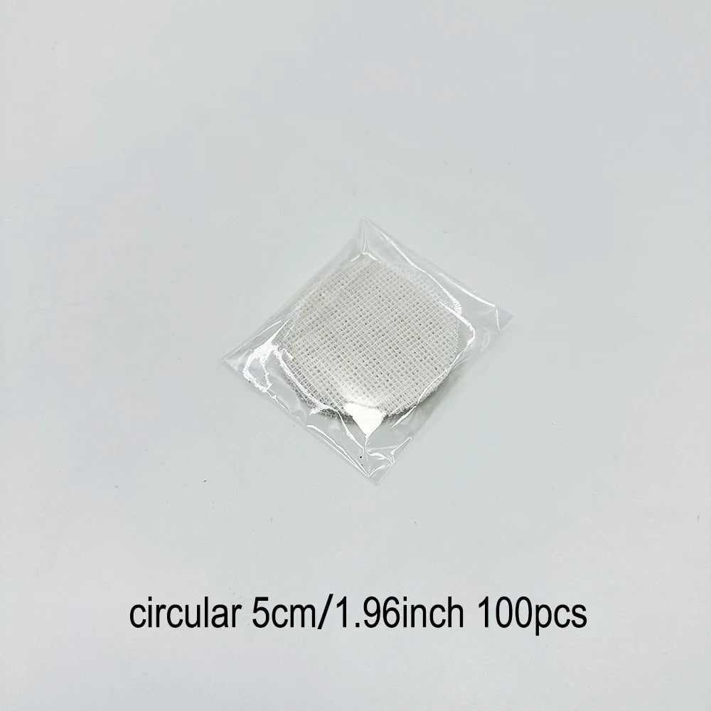 Bonsai Pot Mesh Sheets 100pcs - White Drainage Net Bottom Covers