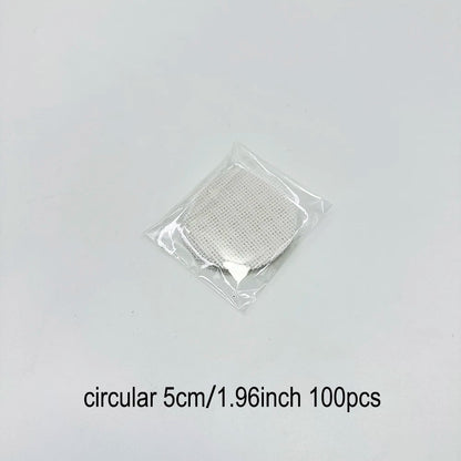 Bonsai Pot Mesh Sheets 100pcs - White Drainage Net Bottom Covers