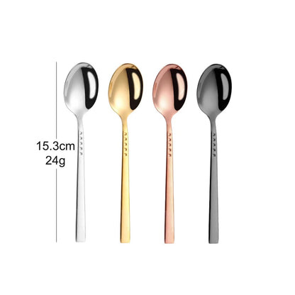 304 Stainless Steel Coffee Spoon Set - 3/4/6/12Pcs Stirring Teaspoons