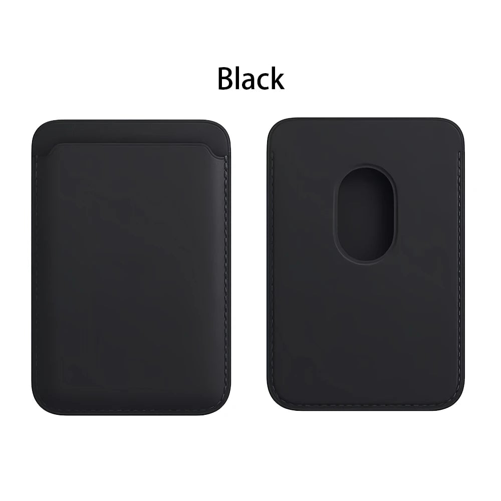 MagSafe Leather Wallet Case iPhone 16/15/14/13/12 Pro Max Magnetic