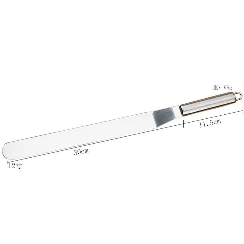 Stainless Steel Cake Spatula 6/8/10/12 Inch Icing Frosting Tool