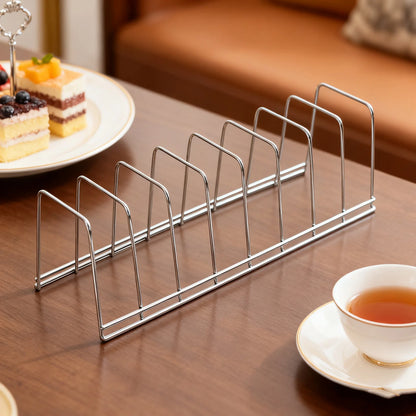 Stainless Steel Kitchen Bowl Organizer Thick Wall Dish Storage Rack