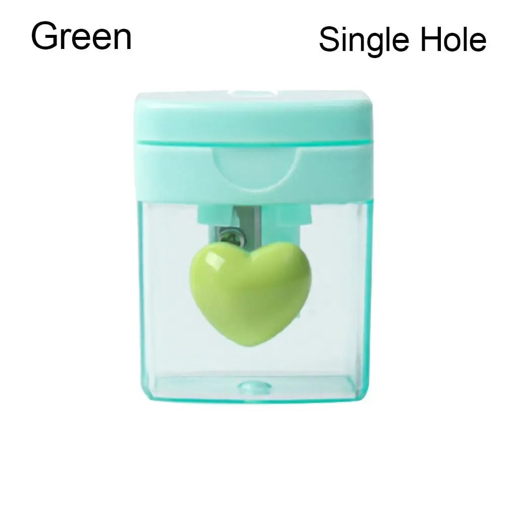 Cartoon Pencil Sharpener Single/Double Hole Student School Office