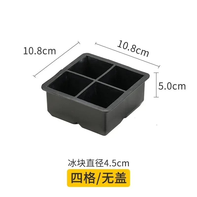Food Grade Silicone Ice Cube Mold - Round Square Ball Ice Tray