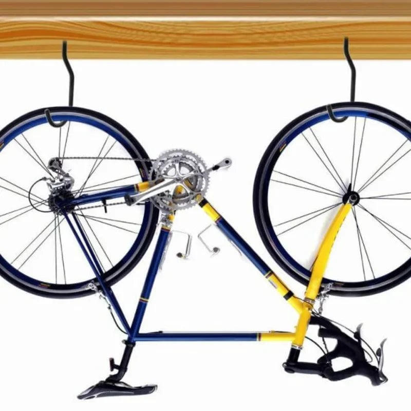 Heavy Duty Metal Bike Wall Mount Hook - Anti-Slip Garage Organizer