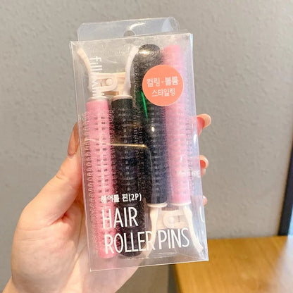 Heatless Hair Curlers Set - Lazy Rollers & Bangs Styling Clips