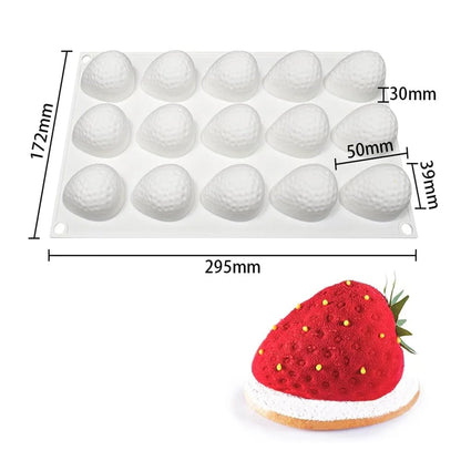 Silicone Mousse Cake Mold - Multi-Fruit Design Baking Tool