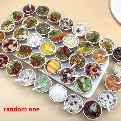 Miniature Kitchen Food Accessories Set for Dollhouse Crafts & Play