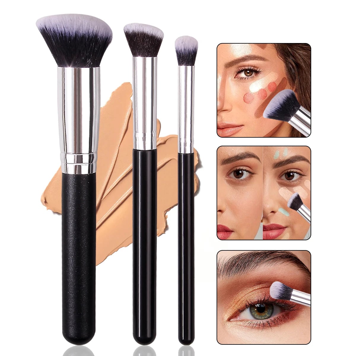 Dense Foundation Concealer Brush - Premium Contour Blending Tool