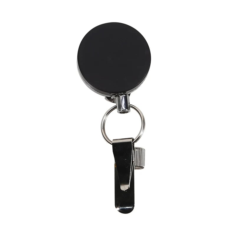 Retractable Steel Wire Pen Holder Anti-Loss Metal Clip Case 1-2pcs