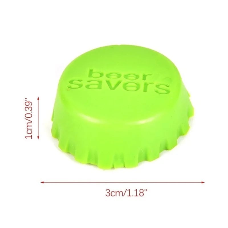 Reusable Silica Gel Beer Wine Bottle Cap Stopper - Airtight Seal