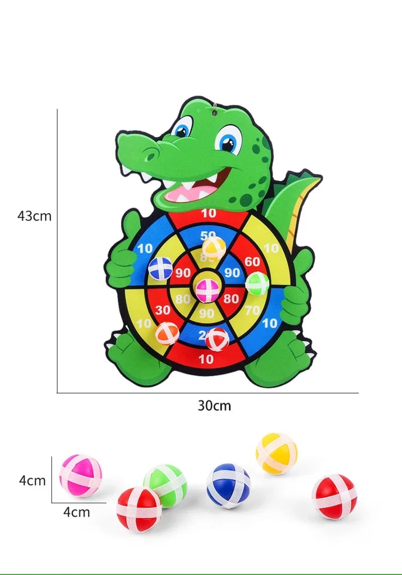 Montessori Dart Board Set Educational Indoor Sports Game Ages 3-7