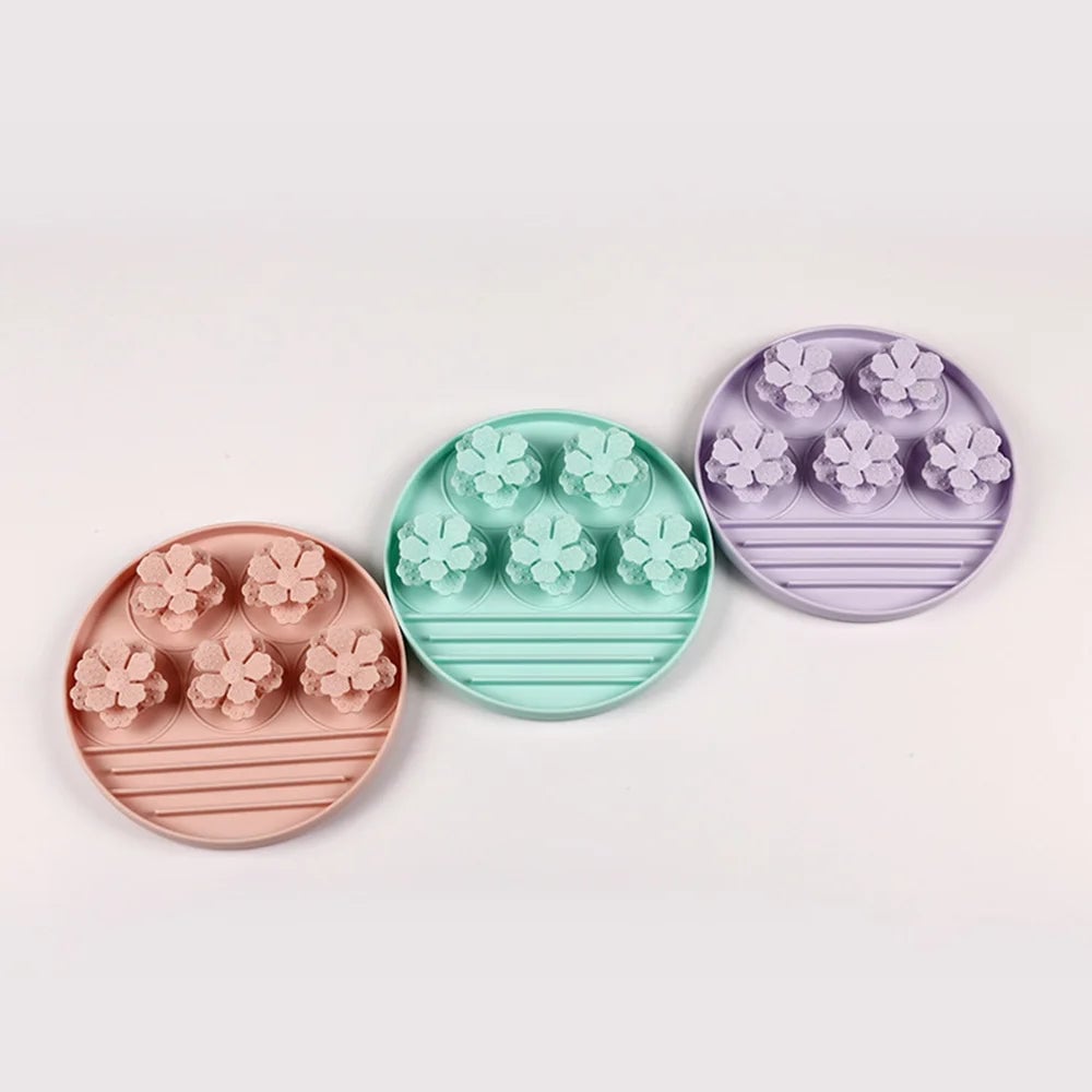 Round Silicone Pet Snuffle Mat with Suction Cup - Slow Feeder