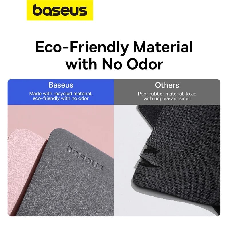 Baseus 26x21cm PU Leather Mouse Pad Waterproof Anti-slip Mat
