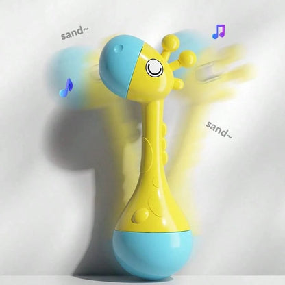 Soft Baby Hand Rattle Educational Toy - Gentle Sound Early Learning