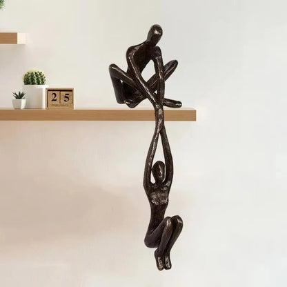 Abstract Resin Dance Couple Sculpture - Modern Home Art Decoration