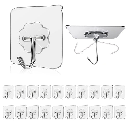 Waterproof Self Adhesive Hooks - Oilproof Kitchen Bathroom Shower