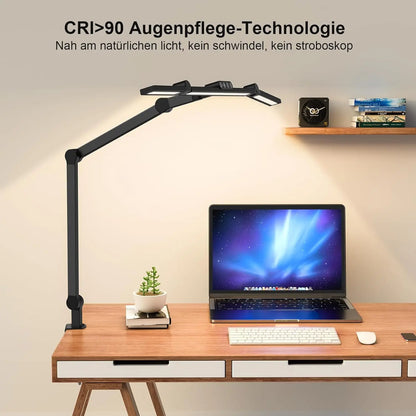 24W LED Desk Lamp with Clamp - Ultra Bright Architect Table Lamp