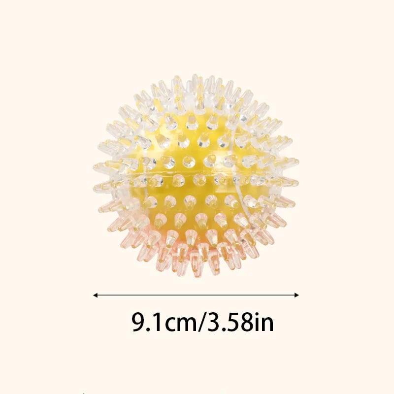 Spiky Dog Toy Ball - Teeth Cleaning Chew Interactive Exercise