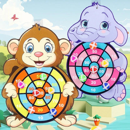 Montessori Dart Board Set Educational Indoor Sports Game Ages 3-7
